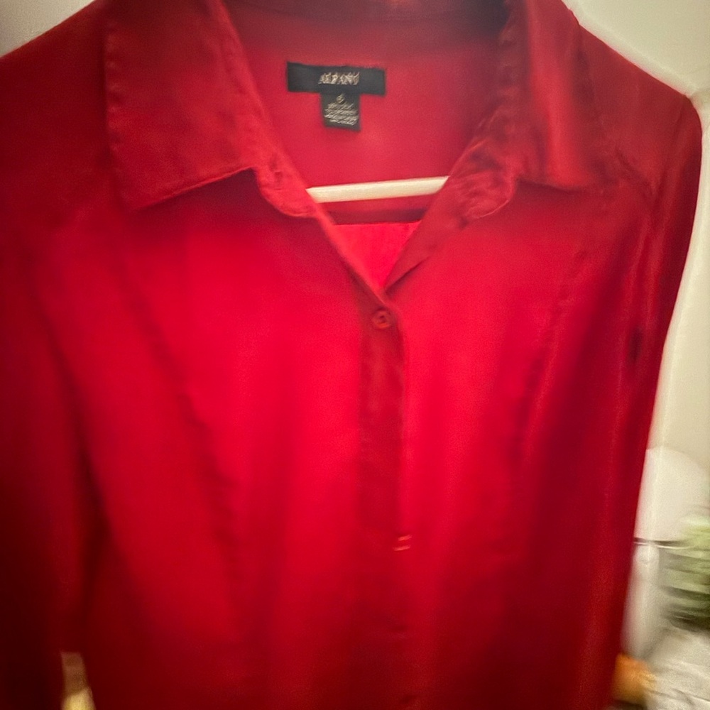 Alfani Silk Collared Shirt